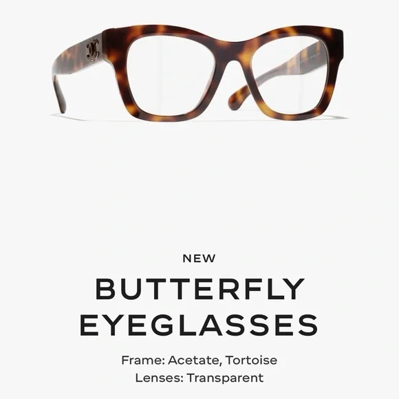 CHANEL Butterfly Eyeglasses - Tortoise Color - Picture 4 of 7